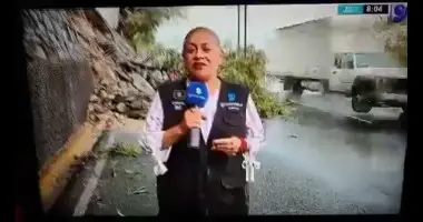 “אנחנו בחיים בדרך נס”: כתבת וצלם נדרסו בשידור חי במקסיקו