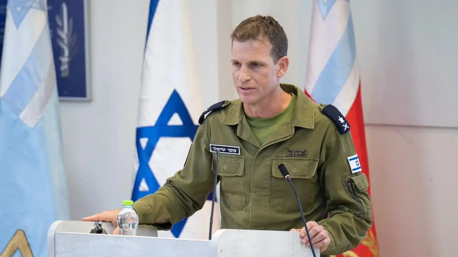 עומר טישלר בכנס הצגת לקחי ה-7 באוקטובר, 5 באוקטובר 2026