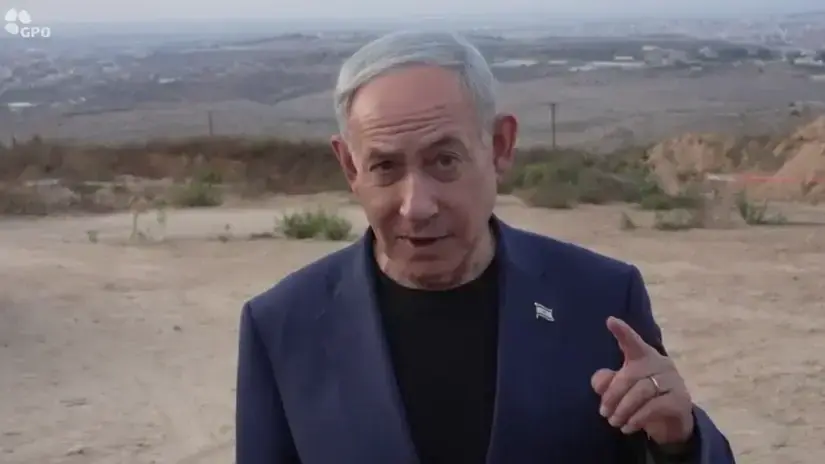 בנימין נתניהו בקו התפר בשומרון בנימין נתניהו בקו התפר בשומרון