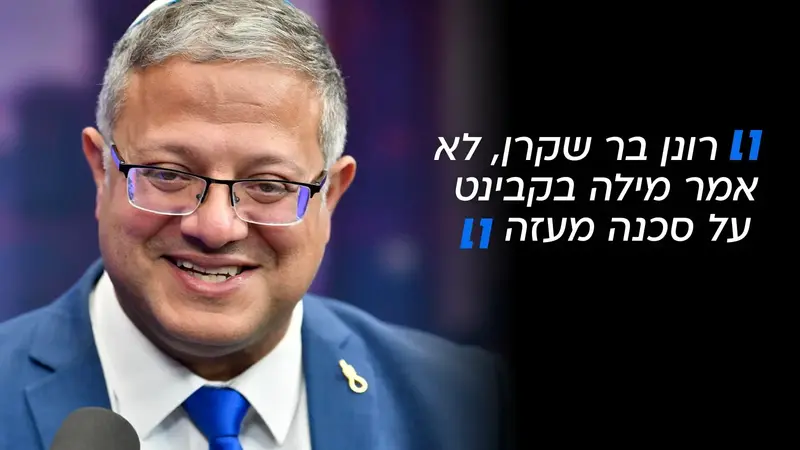 איתמר בן גביר- רונן בר שקרן, לא אמר מילה בקבינט על סכנה מעזה