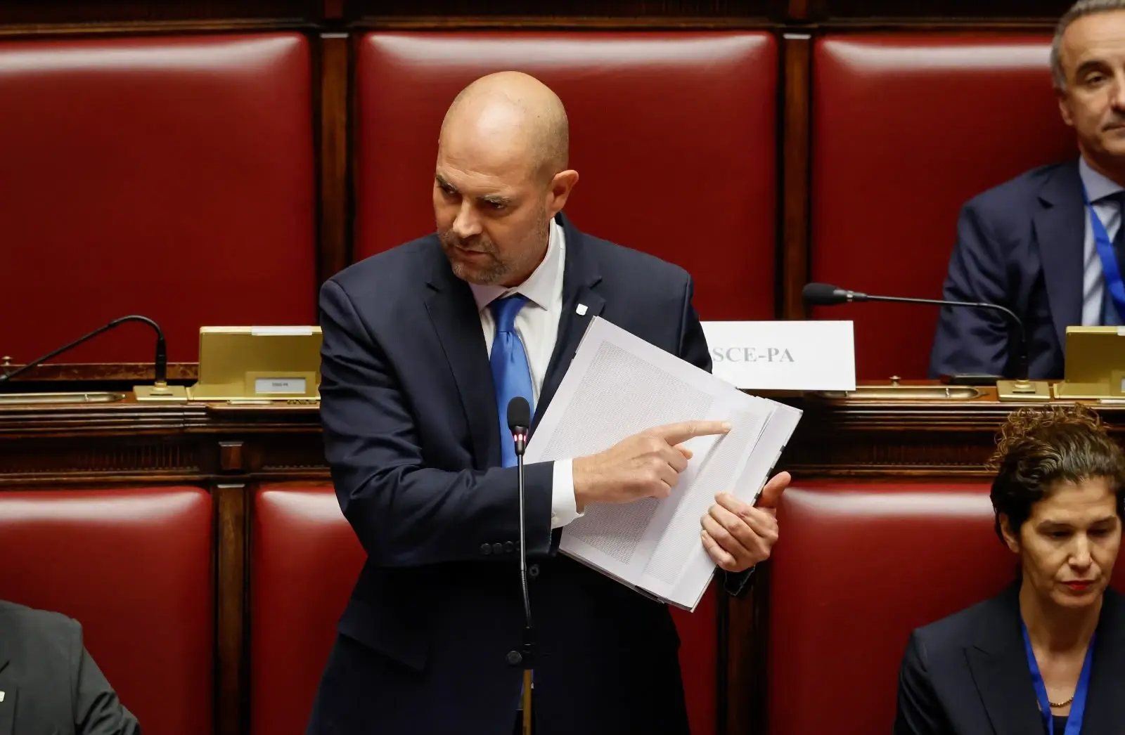 יו"ר הכנסת אמיר אוחנה נאם בפני ראשי פרלמנטים ברומא, 15 באוקטובר 2026