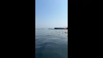 מטען של אוניית מכולות צף בהורמוז לאחר שטבעה