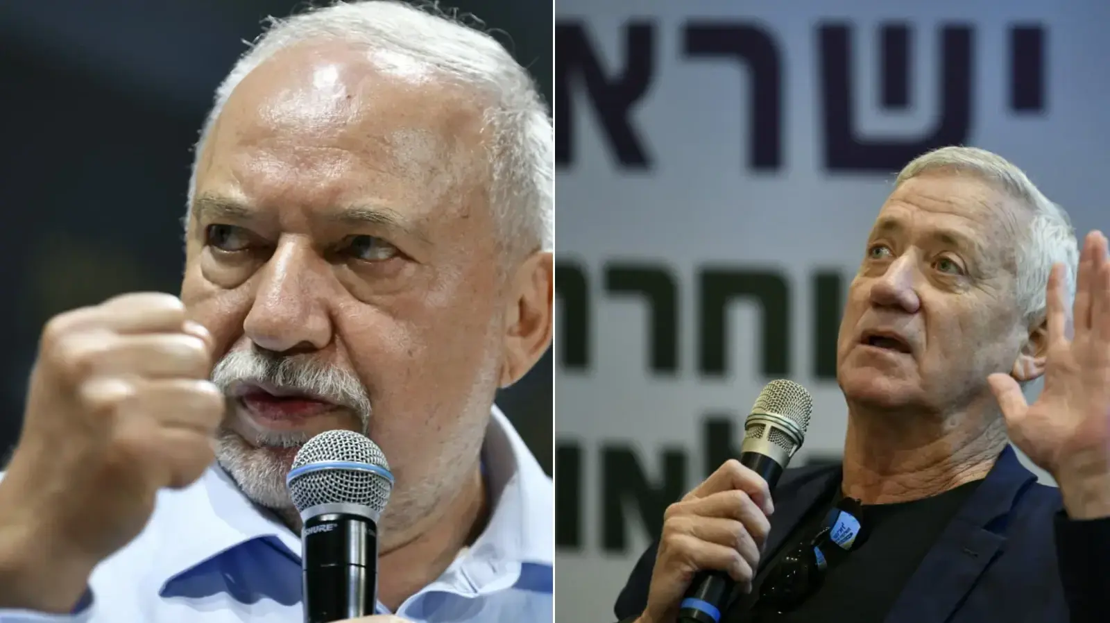 בני גנץ, אביגדור ליברמן 