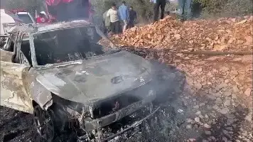 תיעוד מההתפרעויות ביהודה ושומרון: כלי רכב עולים באש במהלך האירועים באזור