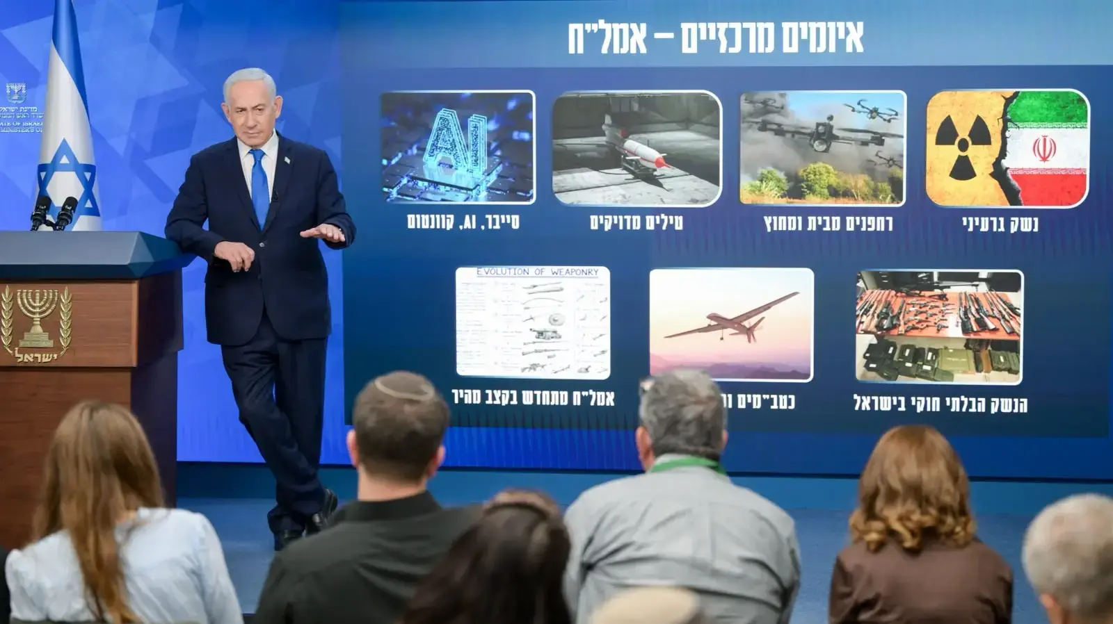 ראש הממשלה בנימין נתניהו מציג את תפיסת הביטחון של ישראל