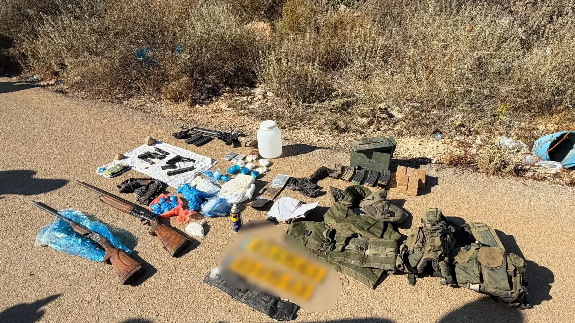 מצבורי נשק, מטענים וסמים נחשפו ליד ראמה מצבורי נשק, מטענים וסמים נחשפו ליד ראמה