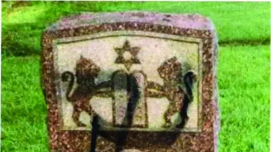 מצבות שהושחתו בצלבי קרס בבית העלמין היהודי בדנדוק, מרילנד, ארצות הברית מצבות שהושחתו בצלבי קרס בבית העלמין היהודי בדנדוק, מרילנד, ארצות הברית