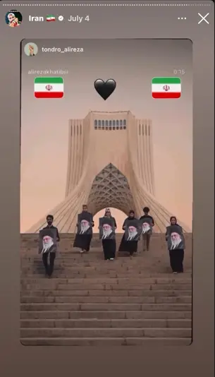 טייס יונייטד אירליינס סינא אמג’דיאן פרסם פוסטים פרו איראנים