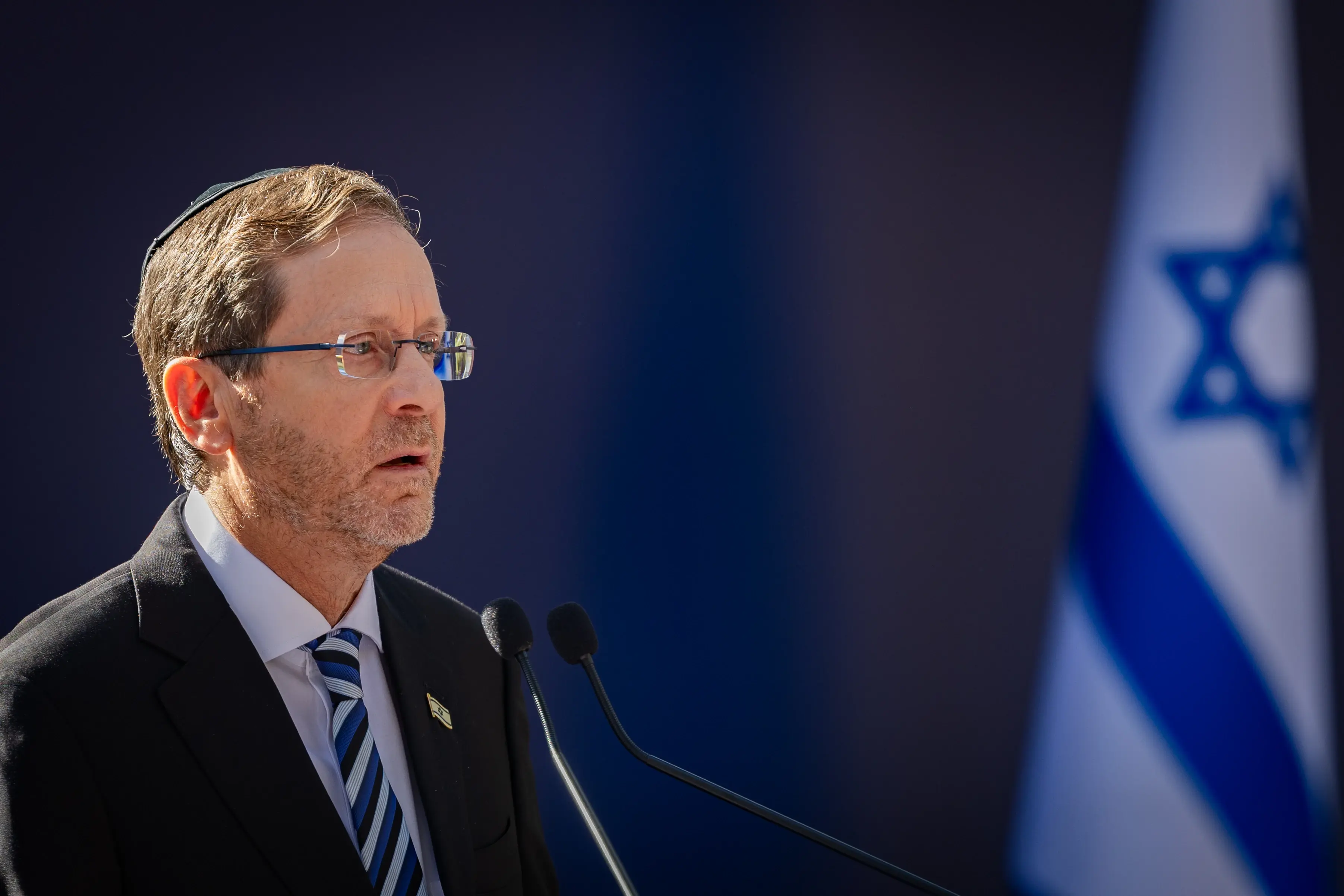 הנשיא יצחק הרצוג, טקס זיכרון 31 שנים להרצחו של יצחק רבין, הר הרצל, 22 באוקטובר 2026