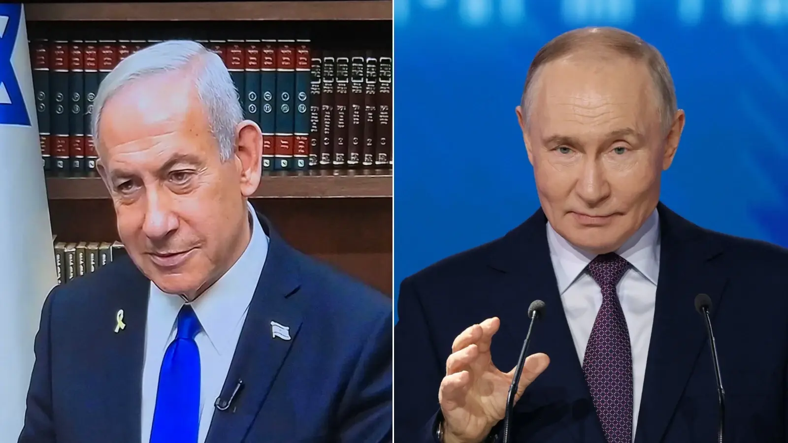 נשיא רוסיה ולדימיר פוטין, ראש ממשלת ישראל בנימין נתניהו