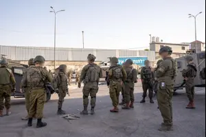 לוחמי צה"ל בזירת הפיגוע בצומת יהודה ליד חברון
