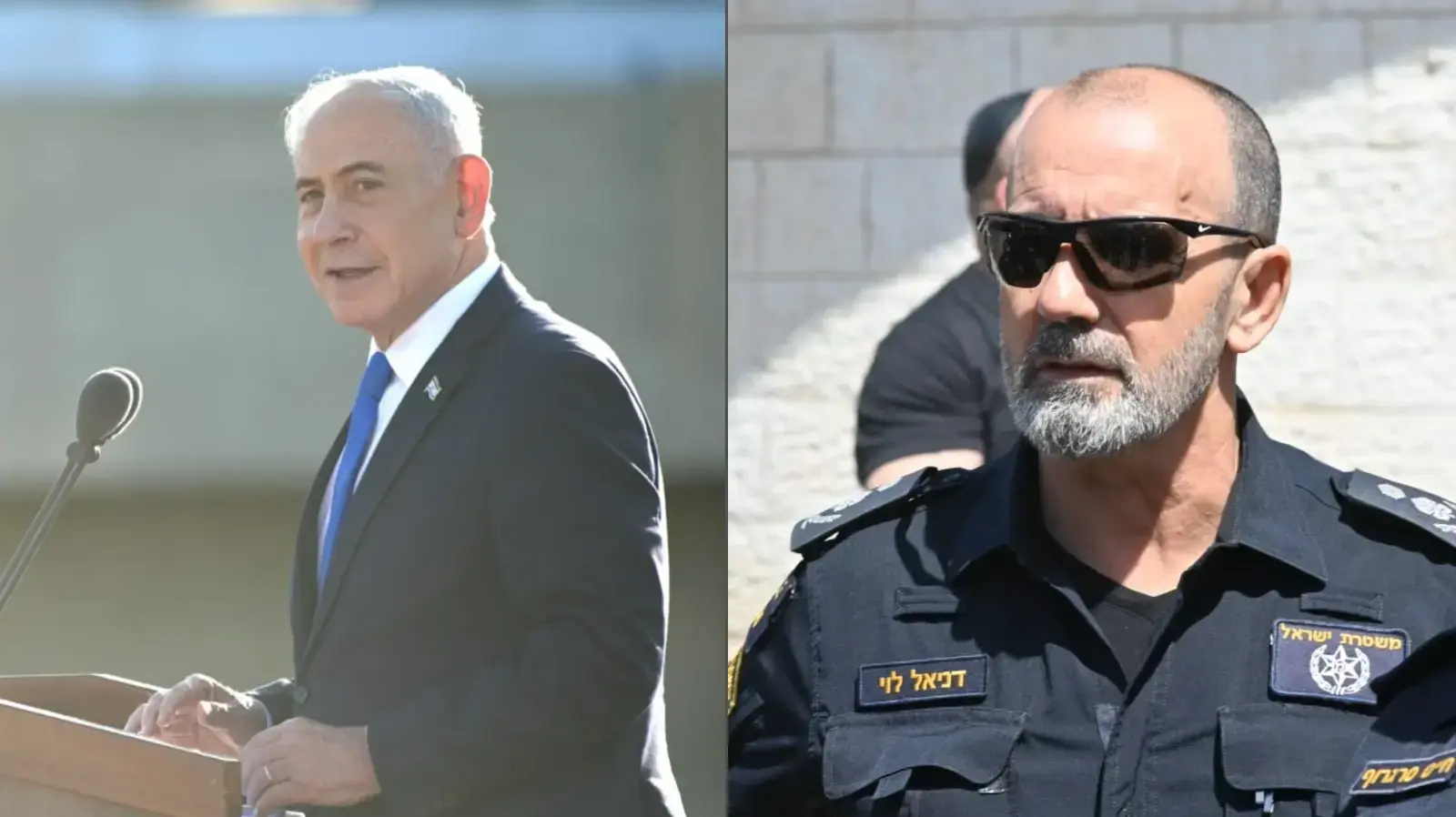 דני לוי מפכ"ל המשטרה, בנימין נתניהו
