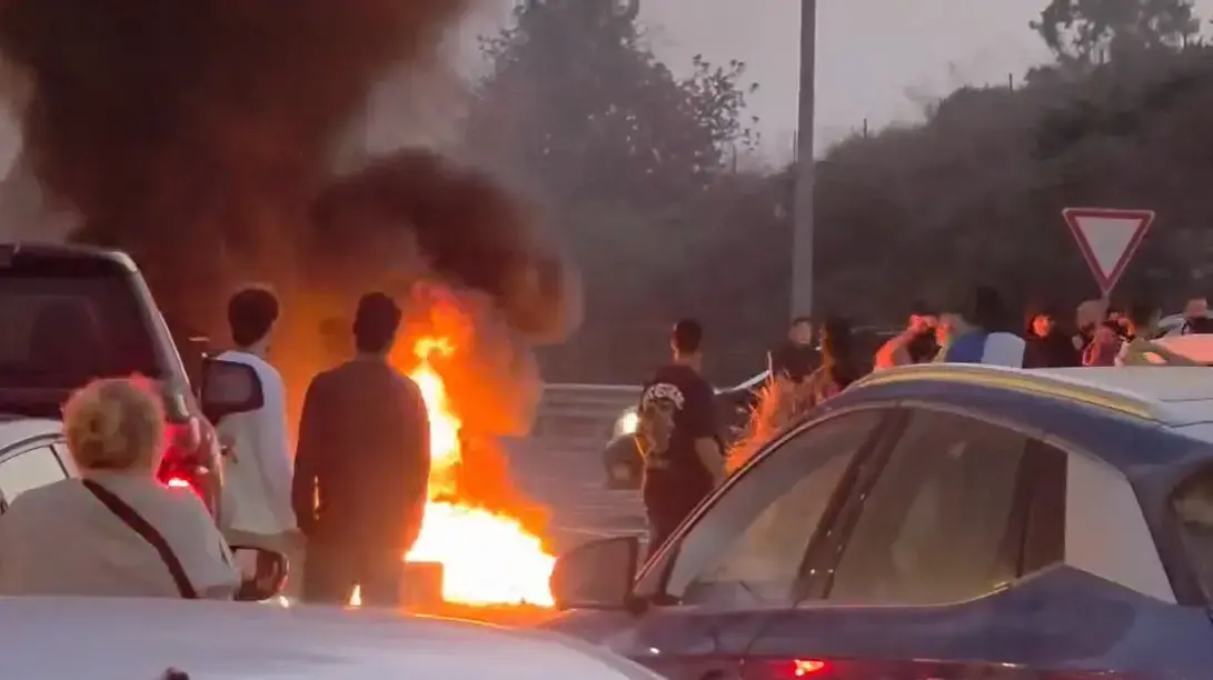 מחאה מפגינים דרוזים, עומסים כבדים באזור מחלף אליקים כביש 6