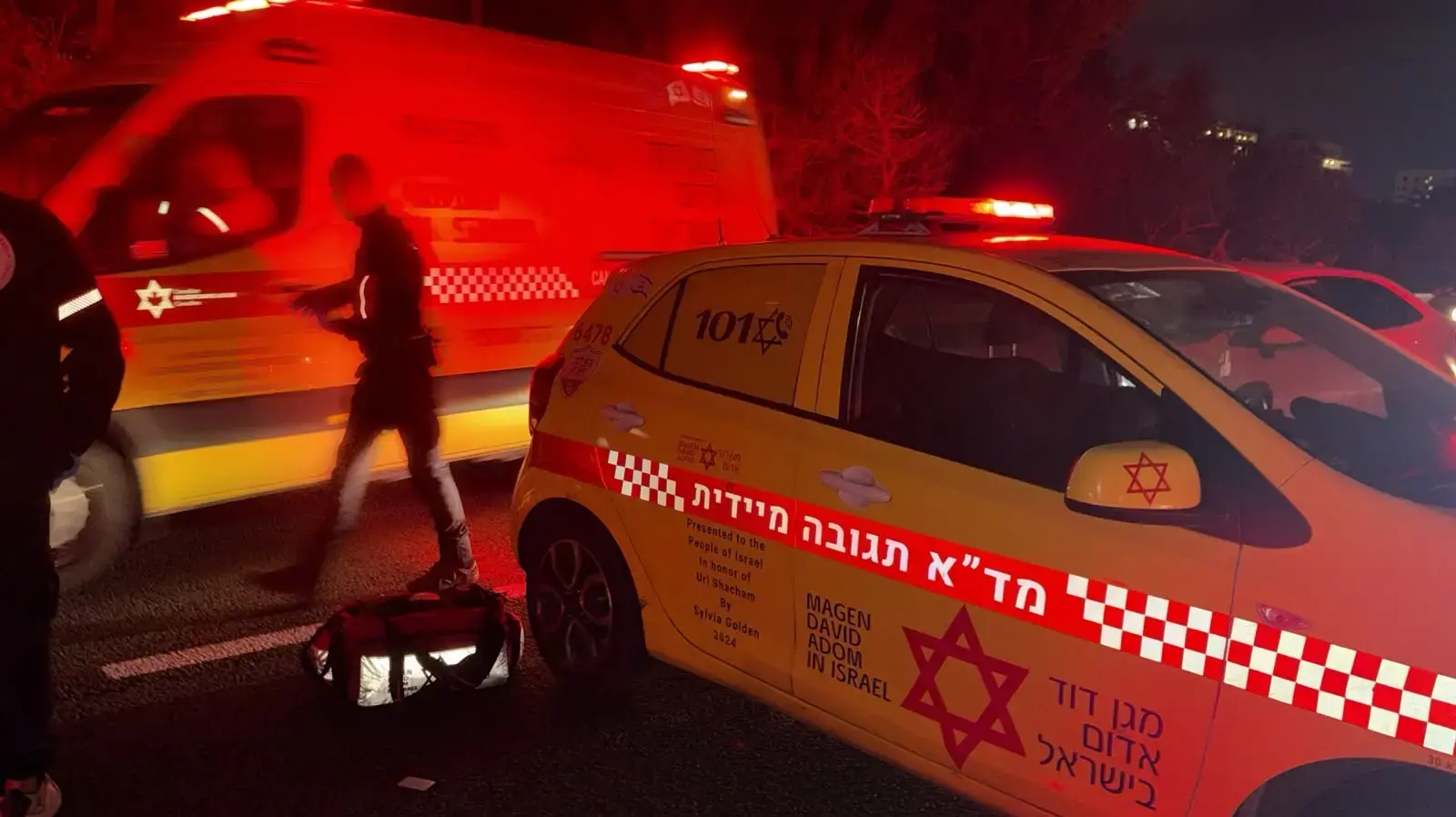 זירת התאונה הקטלנית באור עקיבא זירת התאונה הקטלנית באור עקיבא