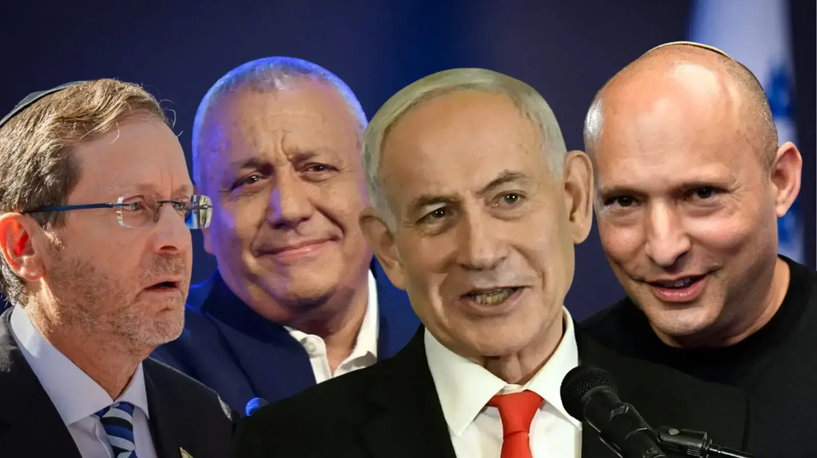 נפתלי בנט, בנימין נתניהו, גדי איזנקוט, יצחק הרצוג