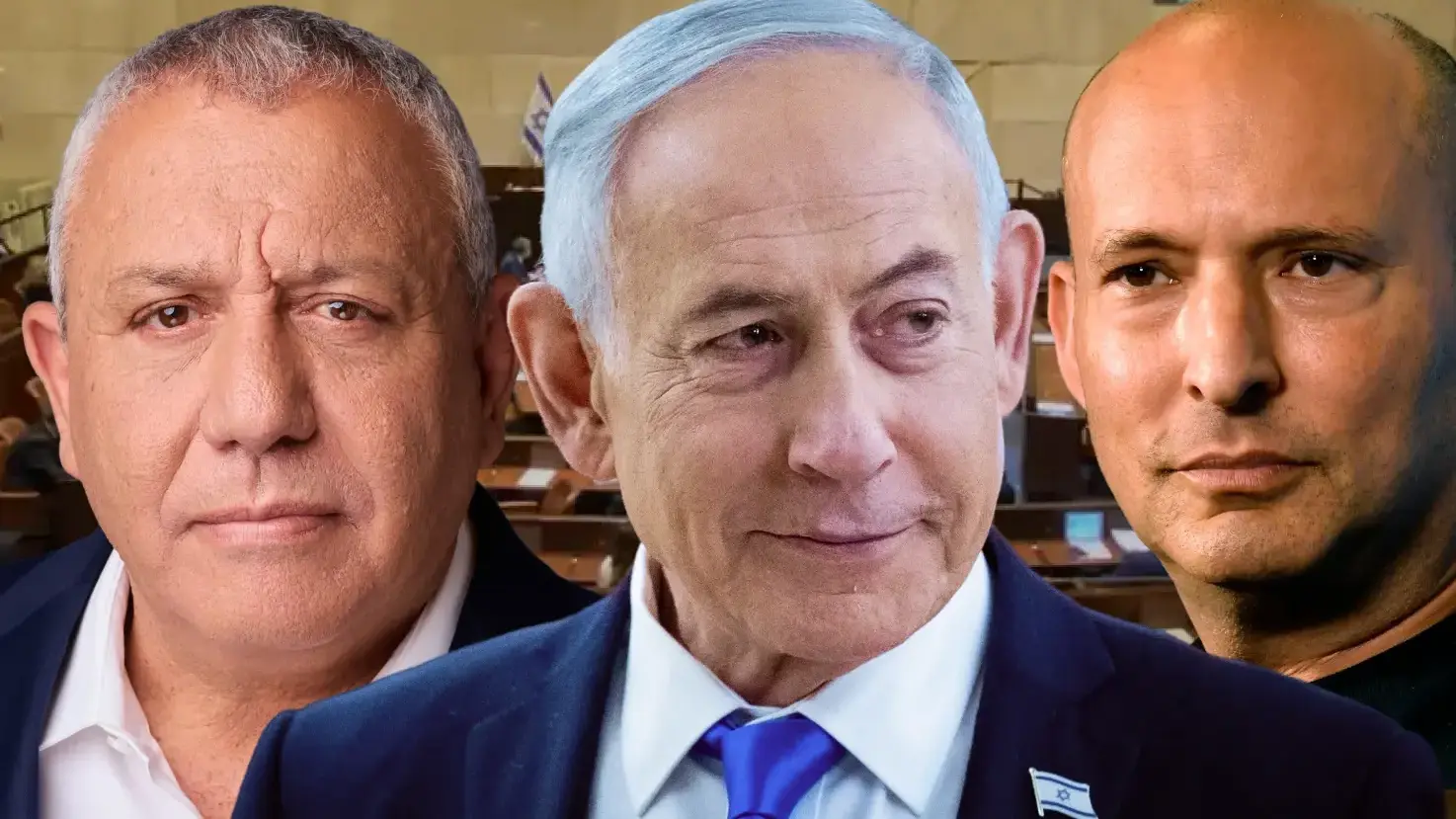 נפתלי בנט, בנימין נתניהו, גדי איזנקוט נפתלי בנט, בנימין נתניהו, גדי איזנקוט