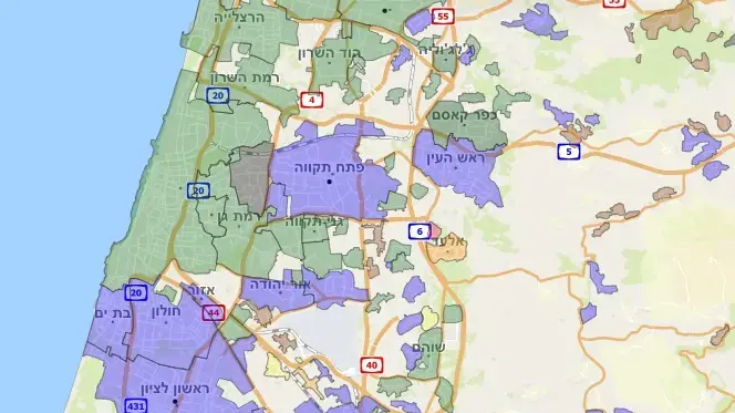 מפת הצבעה בחירות