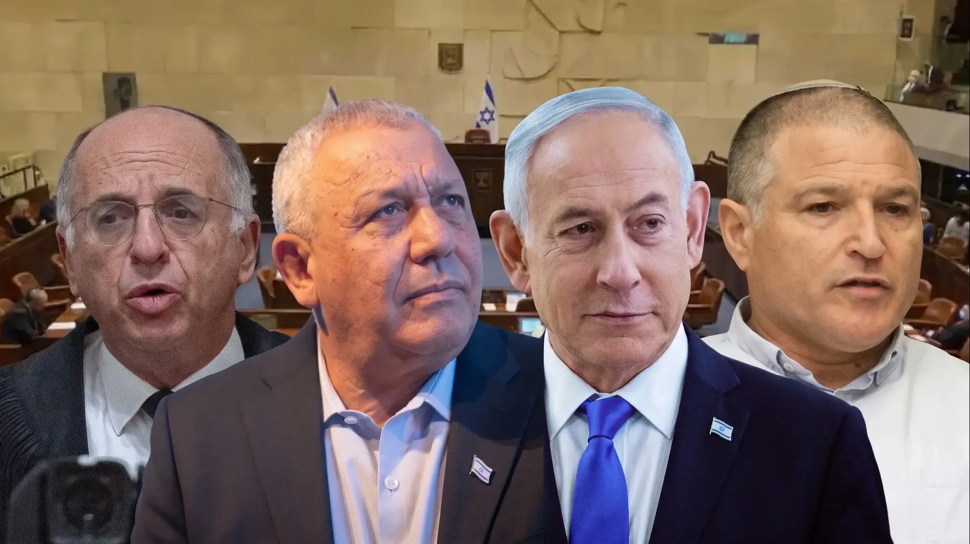 דוד זיני, בנימין נתניהו, גדי איזנקוט, נעם סולברג