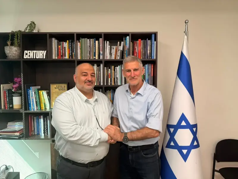 יאיר גולן נפגש עם מנסור עבאס, 29 באוקטובר 2026