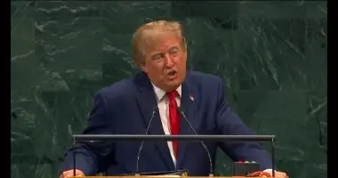דונלד טראמפ נואם באו"ם ומכריז שארה"ב תקרא לבינה מלאכותית - "סופר בינה"