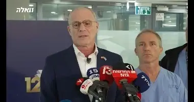 הצהרת השגריר יחיאל לייטר על מצבו של בנו שנפגע בפיגוע דריסה