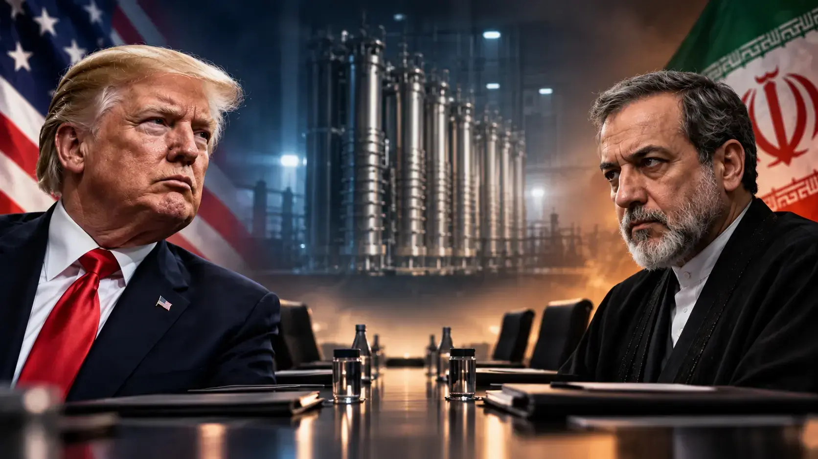 נשיא ארה"ב דונלד טראמפ, שר החוץ של איראן עבאס עראקצ'י נשיא ארה"ב דונלד טראמפ, שר החוץ של איראן עבאס עראקצ'י