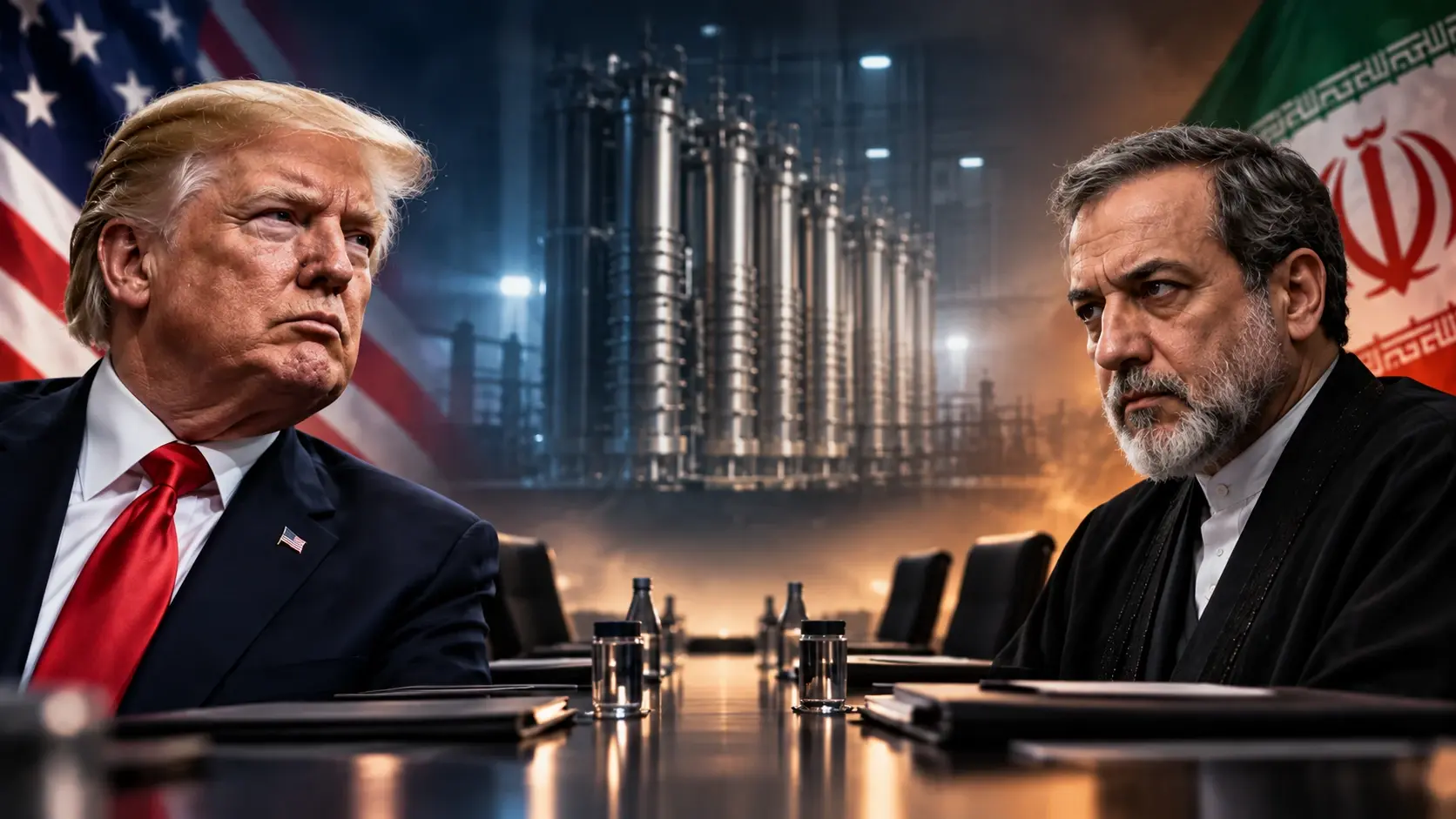 נשיא ארה"ב דונלד טראמפ, שר החוץ של איראן עבאס עראקצ'י נשיא ארה"ב דונלד טראמפ, שר החוץ של איראן עבאס עראקצ'י
