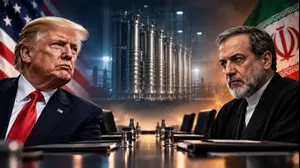 נשיא ארה"ב דונלד טראמפ, שר החוץ של איראן עבאס עראקצ'י