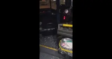 נהג האוטובוס נפגע בעיניו לאחר שנחסם ע"י רכב פרטי והותקף, ירושלים