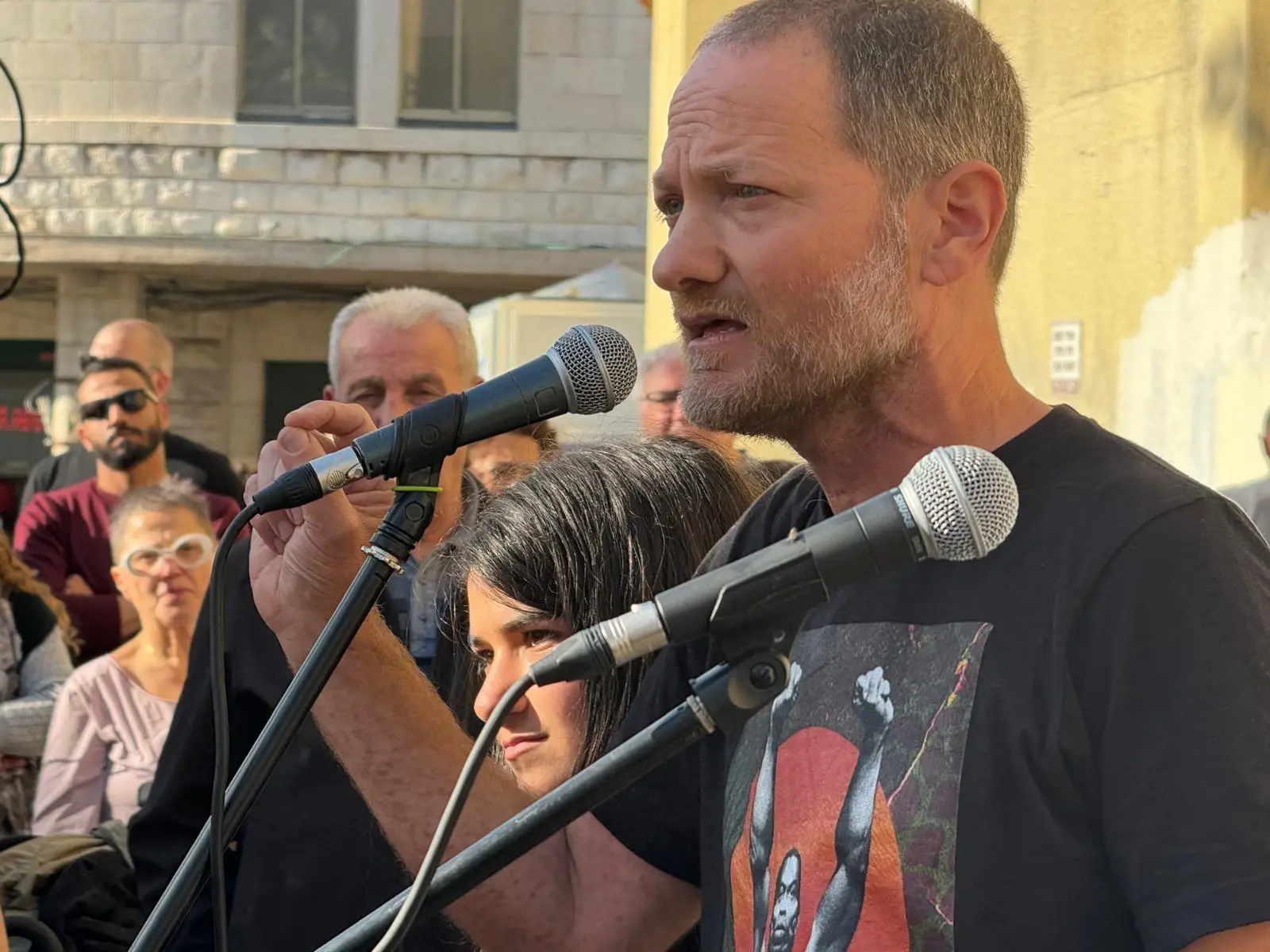 מעוז ינון בהפגנה בחיפה מעוז ינון בהפגנה בחיפה
